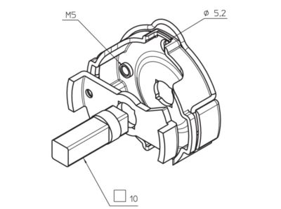 CAME 001YM0127 Supporto rapido in Fe max 50Nm interasse