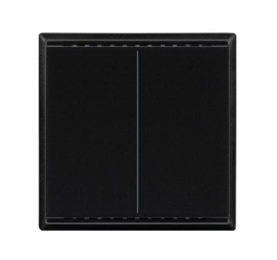 ELSNER 70873 Cala KNX M2-T CH- jet black RAL 9005 2-gang Push B