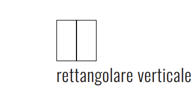 EKINEX EK-T2R-FNI Kit 2 tasti Linea 71 rettangolari verticali (30X60) colore nero ingo