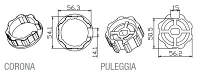 CAME 001YK5101 OTTAGONALE 59X0.6mm