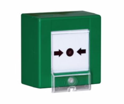 COOPER CSA FIRE 2495-V IP54 GREEN GLASS BREAK BUTTON