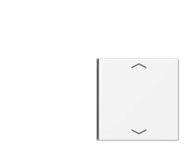 JUNG LS404TSAPWWM14 Copritasto per modulo sens. 4 canali-c. simb. mod. LS990- tast.1 e 4- bianco alpino opaco