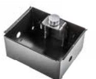 GIBIDI AJ49000 Freestanding foundation box in black cataphoresis. Lid included 