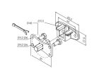 NICE 692.44.00 Perno quadro 10 mm + staffa, con fori a interasse 44 mm 