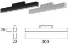 LEDCO MG300LBC/BI LED BAR MAX. 30CM 48V 7.2W 3000K WHITE