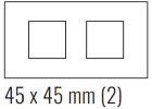 EKINEX EK-D2E-GBS Deep plate (FF and 71 and 20Venti) rectangular - METAL (ALUMINIUM) - Titanium