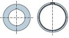 NICE 868.20.00 Tondo 108x3,6 mm senza fori filettati ruota + corona