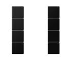 JUNG LS504TSASWM Key covers for sensor 4 channels F50- mod. LS990- matt graphite black