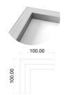 LEDCO CO230 90 degree ANGLE FOR PR230 DISAPPEARED PROFILE