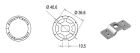 GIBIDI AJWSE0027 MOTOR pulley Ø 35