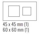 EKINEX EK-S2F-GBB Rectangular surface plate (71 and 20Venti ) in brass colour