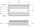 LEDCO TR48300/67 48Vdc 300W IP67 TRANSFORMER