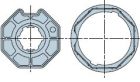 NICE 632.55.00 Octagonal 70x1.5 wheel + crown