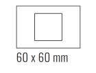 EKINEX EK-DRS-GAE Deep plate (FF and 71 and 20Venti) rectangular - Deep black plastic