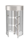 NICE TURNSTILES ENIGMABA Door profile and structure in brushed stainless steel with transparent glass