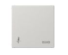 JUNG LS2178ORTSLG KNX room thermostat with integrated bus coupler and 4-channel button interface. Without temperature adjustment knob - light grey