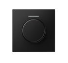 JUNG LS1940KO5SWM Cover with light outlet for KNX rotary button - matt graphite black