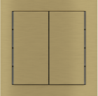 EKINEX EK-T2R-GBB Kit of 2 Linea 71 rectangular vertical buttons (30X60) brass colour