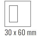 EKINEX EK-DQT-FGB Deep plate (FF and 71 and 20Venti) square - FENIX NTM bromine gray