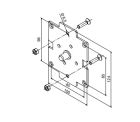 NICE 693.18.00 Single support for Era LH box sides, diameter 58 mm, for tubular motors