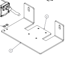 GIBIDI P9AX1291Z WHITE SUPPORT PLATE FLOOR 824 DEX/LEFT 180