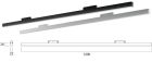 LEDCO MG1200LBN/NE LED BAR MAX. 120CM 48V 28.8W 4000K BLACK