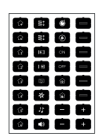 EELECTRON 9025ISD-3 9025 PULSANTE CAPACITIVO KNX, NERO  ISET ICONE - D - 32 ICONE