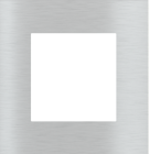 EKINEX EK-SQG-GBQ Placca Surface (71 e 20Venti ) quadrata colore alluminio