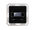 ELSNER 70852 KNX T-l-PR-up Touch, RAL 9005 Presence, Brightness and Temperature Sensor, black