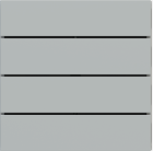EKINEX EK-TRO-FGE Kit of 4 horizontal rectangular FF (Form/Flank/NF) keys