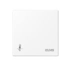 JUNG LS2178ORTSWWM KNX room thermostat with integrated bus coupler and 4-channel button interface. Without temperature adjustment knob - matt alpine white