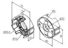 NICE 701.54.00 Supporto compatto in plastica, a vite incassata a interasse 48 mm 