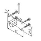 NICE 525.10013/AX 10 mm square pin Era M series supports 45 mm diameter, without emergency operation