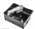 GIBIDI AJ49300/05 Cassetta di fondazione autoportante in acciaio, con finitura in cataforesi, coperchio e leve di sblocco inclusi