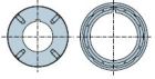 NICE 870.20.00 Round 120 mm Alukon with M8 threaded holes wheel + crown 