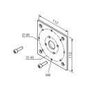 NICE 692.40.00 Support 112x112 Era LH supports diameter 58 mm