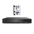 NVR 4 In, H.265, max 8MP, 400Mbps, 4 POE, HDMI/VGA