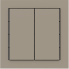 EKINEX EK-T2R-FCO Kit of 2 Linea 71 vertical rectangular buttons (30X60) Ottawa beaver colour