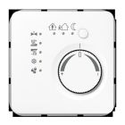 JUNG CD2178WW Termostato per ambienti KNX con accoppiatore bus integrato e manopola di regolazione del valore di temperatura- bianco alpino