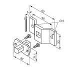 NICE 689.52.00 10 mm square pin + bracket