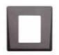 ABTECNO XPR-DINFPC RECESSED FRONT PLATE IN DARK GRAY ABS
