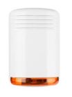 VENITEM 23.25.08 MINI HOLA AL piezo self-powered 12V high sound white/orange siren with flashing LED 