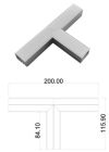 LEDCO CO230T “" T "” JOINT FOR MISSING PROFILE PR230"