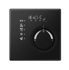 JUNG LS2178TSSWM KNX room thermostat with integrated bus coupler and 4-channel button interface - matt graphite black