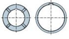 NICE 867.20.00 Round 102x2 mm with M8 threaded holes wheel + crown