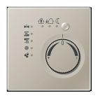 JUNG ES2178TS Termostato per ambienti KNX con accoppiatore bus integrato e interfaccia pulsanti 4 canali- modelli in metallo- acciaio inox