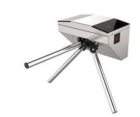 NICE TURNSTILES MILL Wall-mounted tripod turnstile - AISI 304 brushed stainless steel