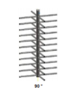 NICE TURNSTILES RTRU90 U-shaped arms with 90° angle for CAGE - AISI304 brushed stainless steel