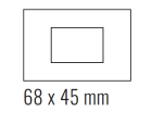 EKINEX EK-DRG-CBM Deep plate (FF and 71 and 20Venti) rectangular - METAL HT black metal