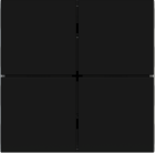 EKINEX EK-TQQ-GAE Kit of 4 FF buttons (Form/Flank/NF) 2016 square (40x40) Intense Black color